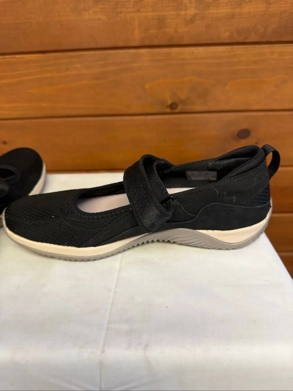 Rykä Echo Knit Mary Jane Sneakers Black Sz 8 NWOT